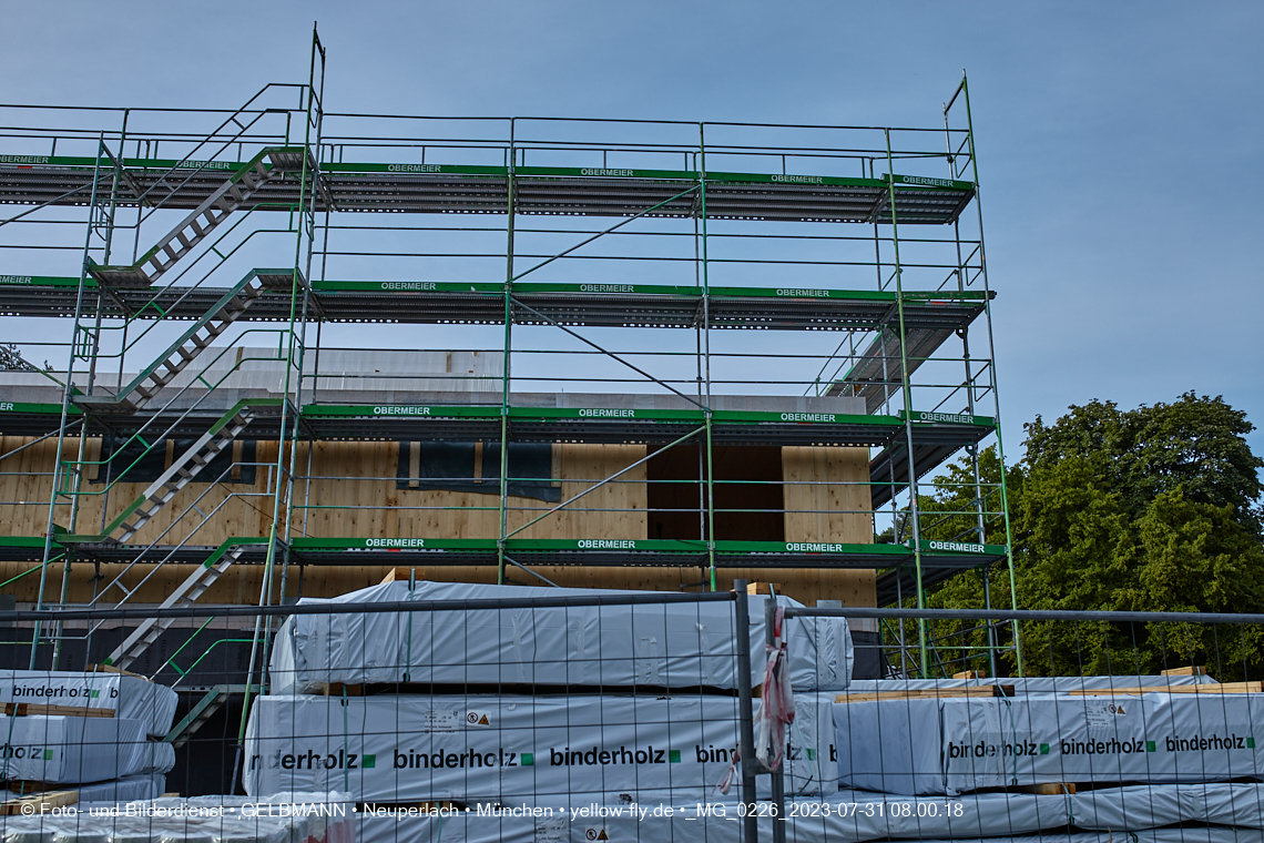 31.07.2023 - Baustelle Haus für Kinder in Neuperlach