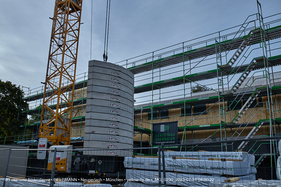 31.07.2023 - Baustelle Haus für Kinder in Neuperlach