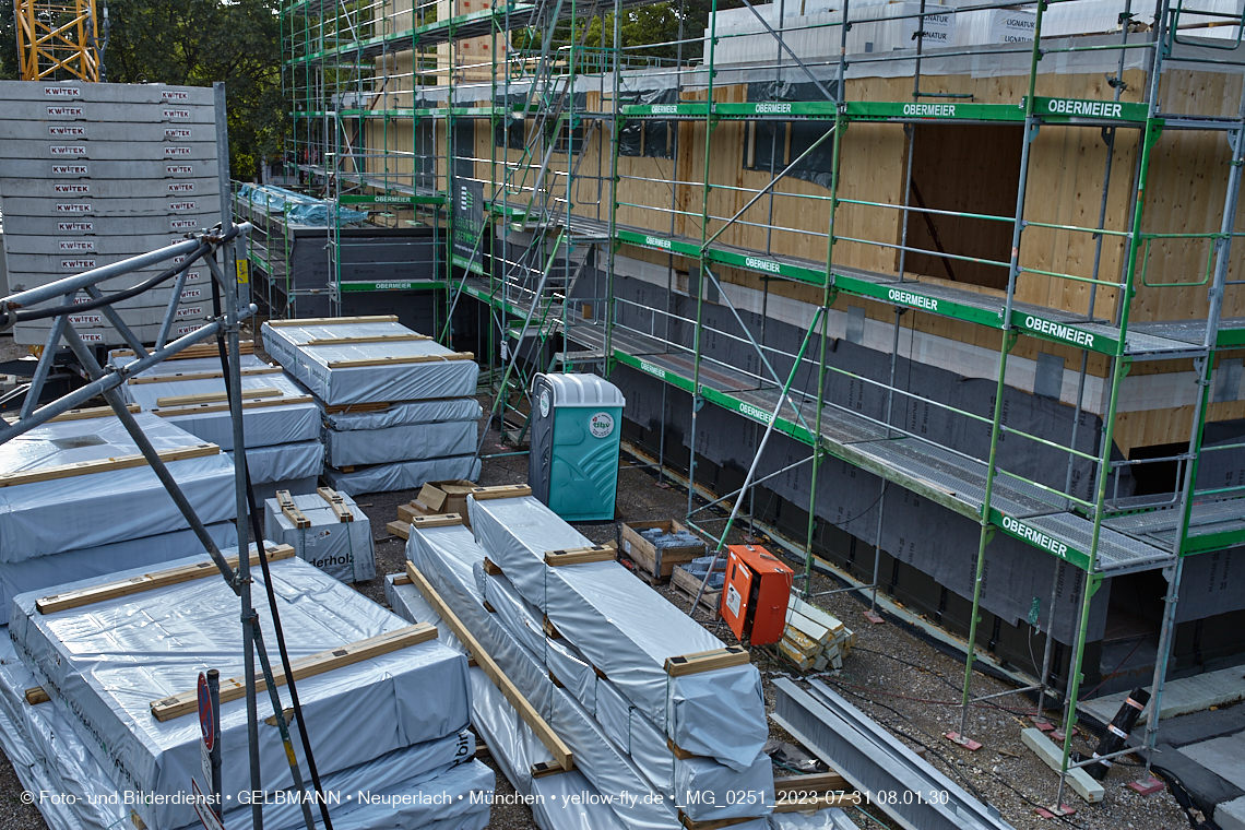 31.07.2023 - Baustelle Haus für Kinder in Neuperlach