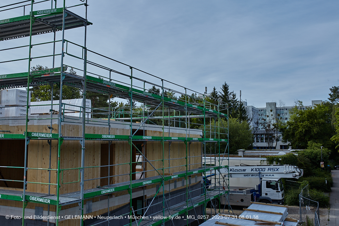 31.07.2023 - Baustelle Haus für Kinder in Neuperlach