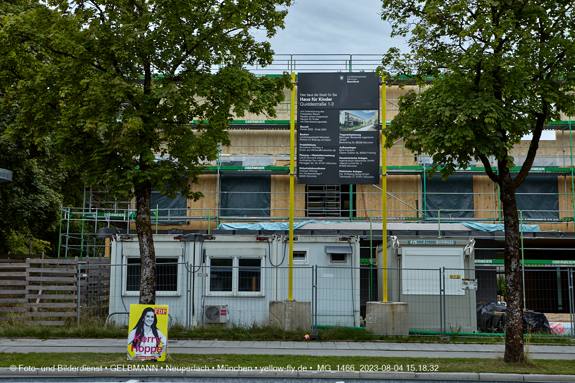 04.08.2023 - Neubau zum Haus für Kinder in Neuperlach