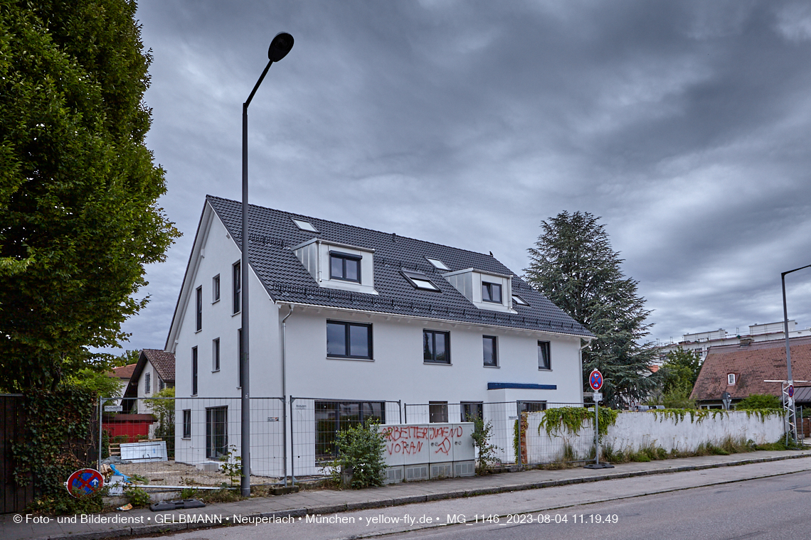 04.08.2023 - Neubau an der Niederalmstraße 16 in Neuperlach