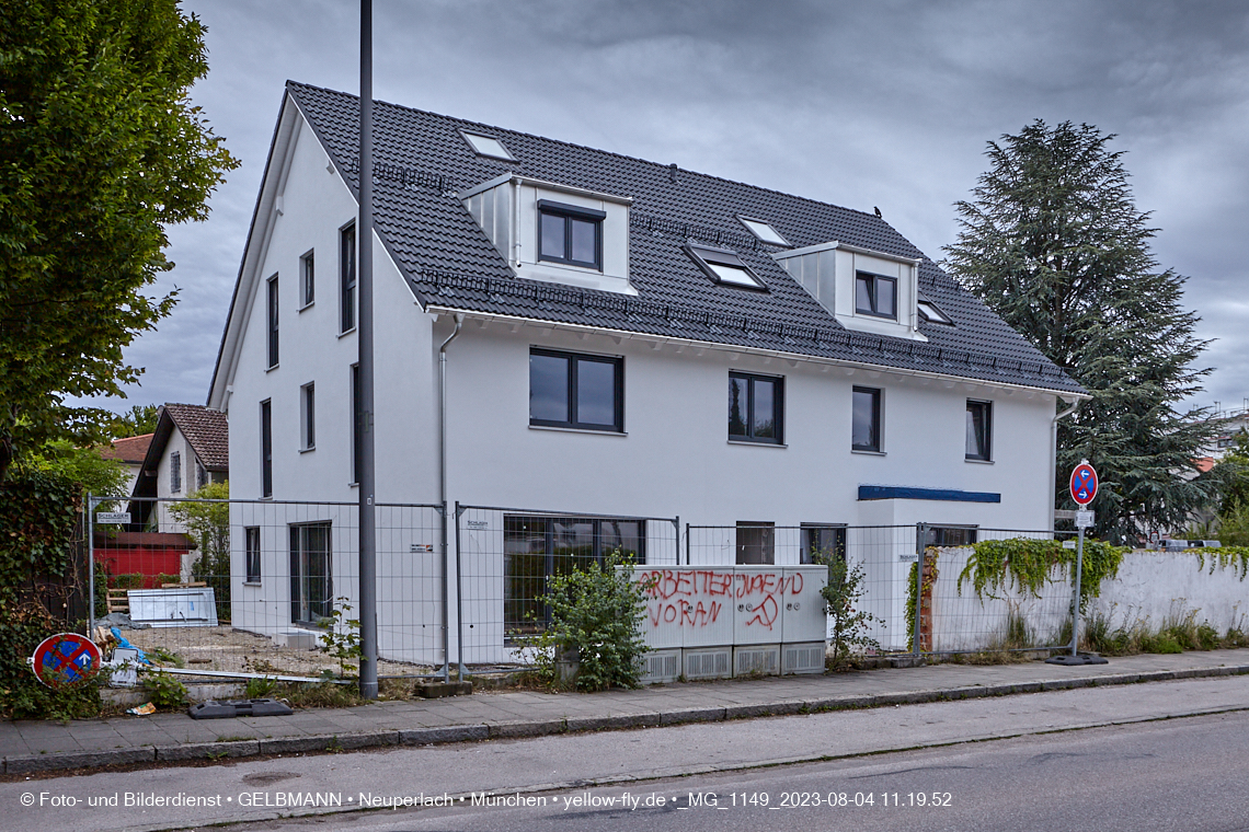 04.08.2023 - Neubau an der Niederalmstraße 16 in Neuperlach