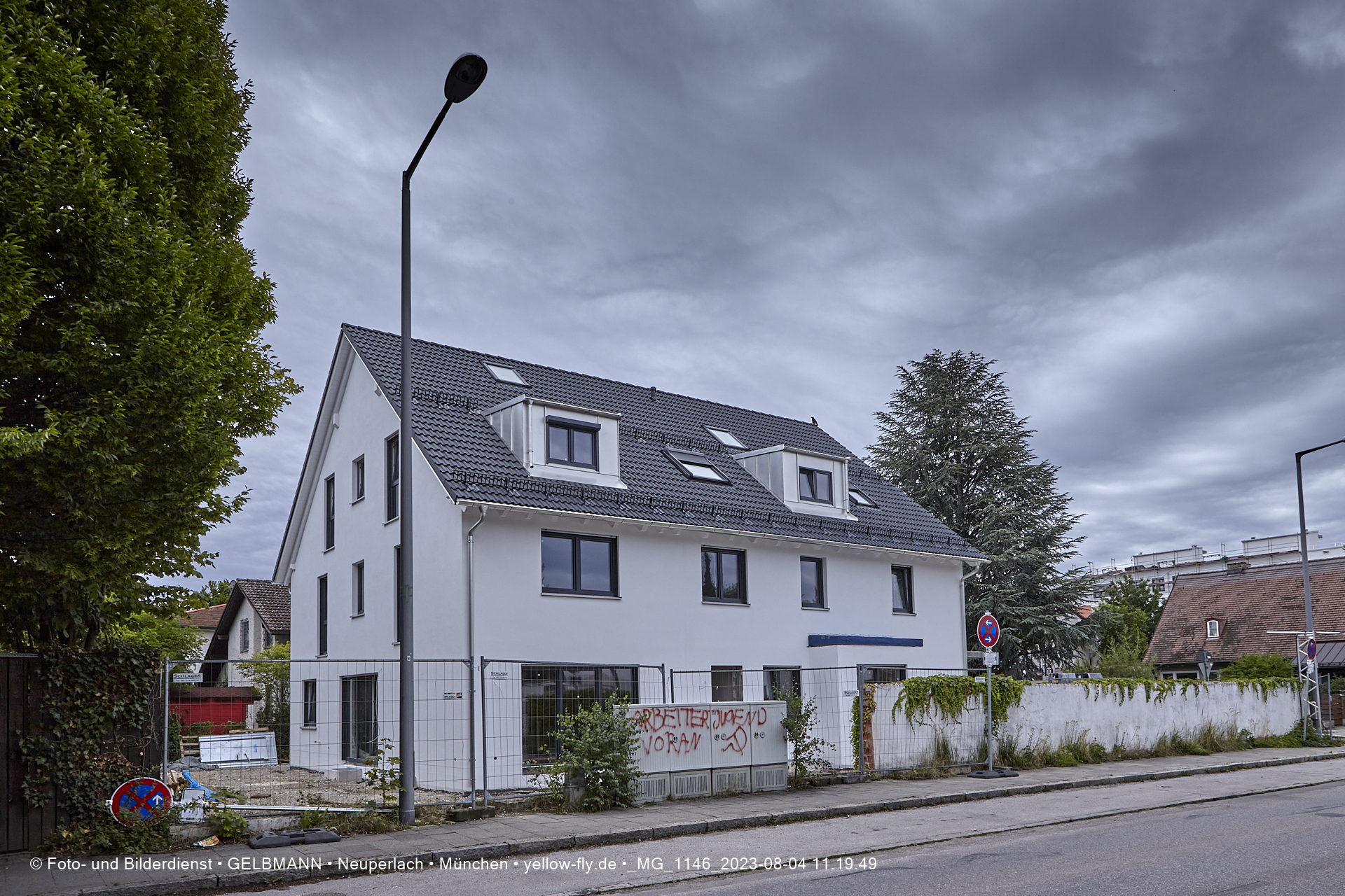 04.08.2023 - Neubau an der Niederalmstraße 16 in Neuperlach