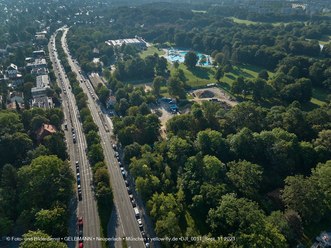 11.09.2023 - Geothermiebohrung im Michaelibad in Berg am Laim