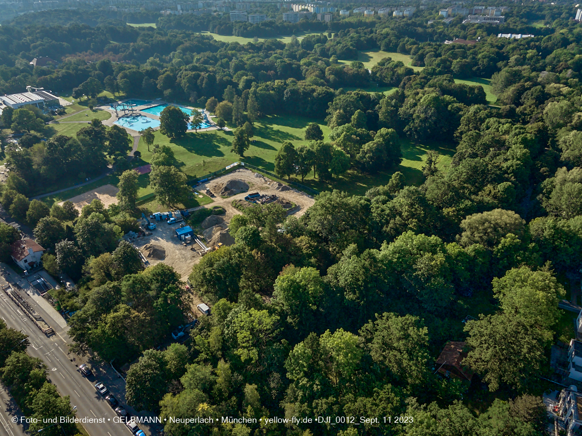 11.09.2023 - Geothermiebohrung im Michaelibad in Berg am Laim