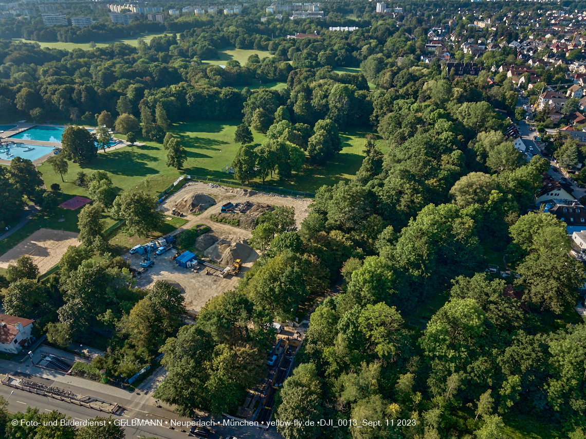 11.09.2023 - Geothermiebohrung im Michaelibad in Berg am Laim