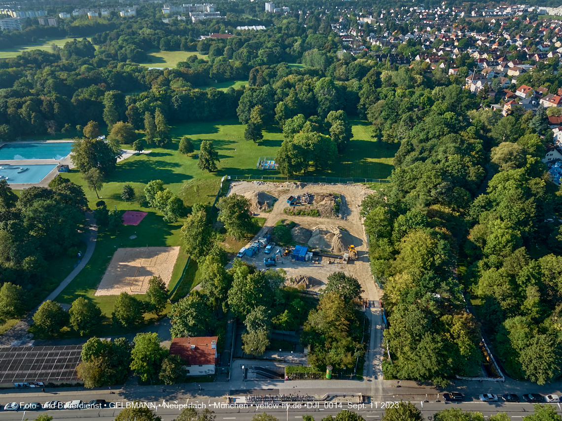 11.09.2023 - Geothermiebohrung im Michaelibad in Berg am Laim
