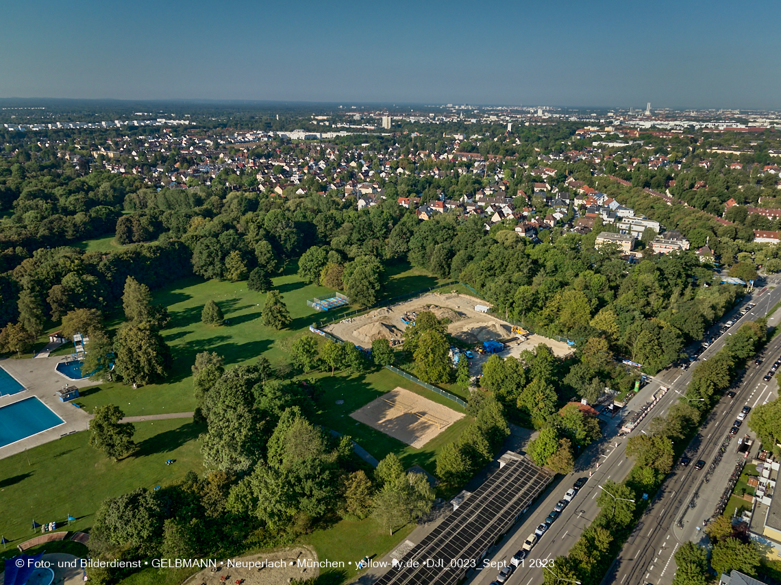 11.09.2023 - Geothermiebohrung im Michaelibad in Berg am Laim