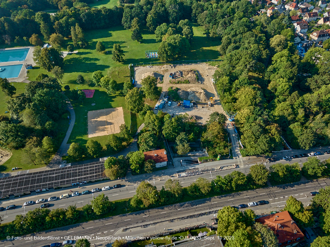 11.09.2023 - Geothermiebohrung im Michaelibad in Berg am Laim
