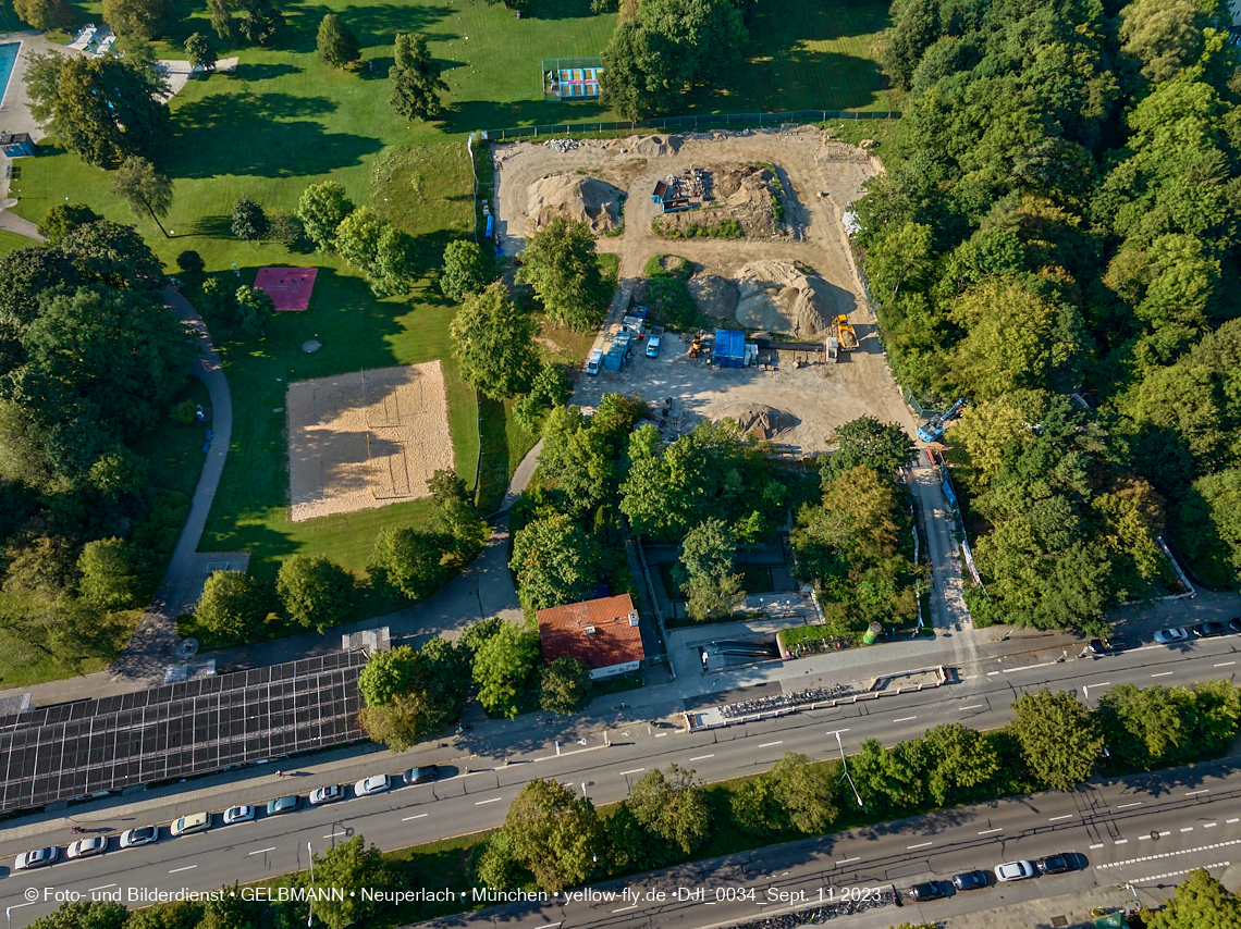 11.09.2023 - Geothermiebohrung im Michaelibad in Berg am Laim