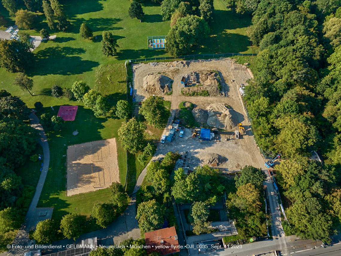 11.09.2023 - Geothermiebohrung im Michaelibad in Berg am Laim