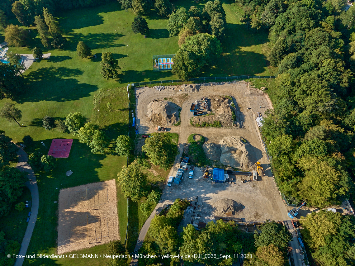 11.09.2023 - Geothermiebohrung im Michaelibad in Berg am Laim