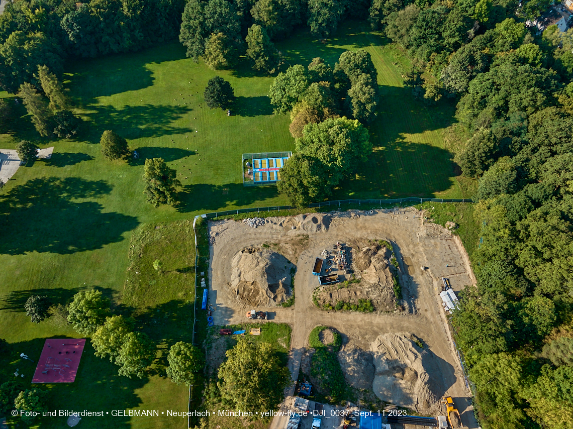 11.09.2023 - Geothermiebohrung im Michaelibad in Berg am Laim