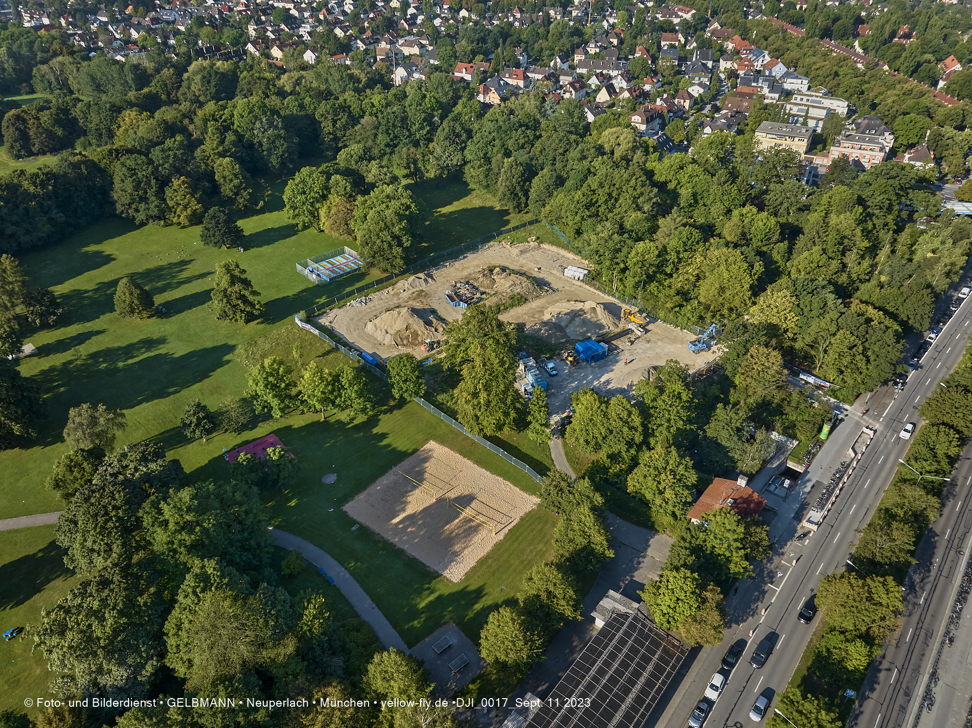 11.09.2023 - Geothermiebohrung im Michaelibad in Berg am Laim