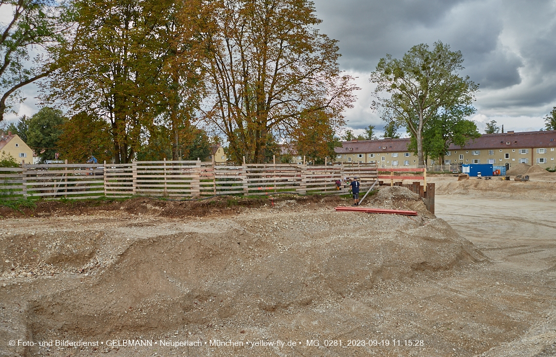 19.09.2023 - Baustelle Maikäfersiedlung in Berg am Laim und Neuperlach