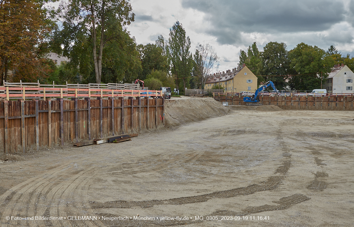 19.09.2023 - Baustelle Maikäfersiedlung in Berg am Laim und Neuperlach
