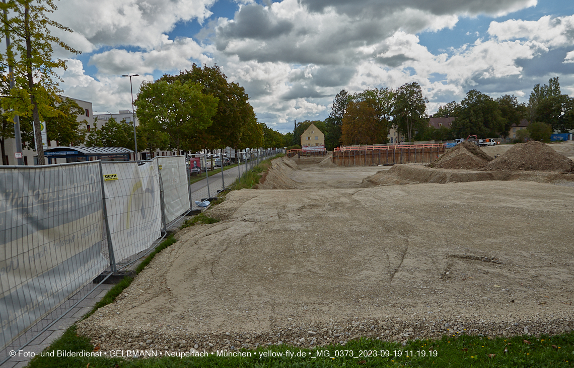 19.09.2023 - Baustelle Maikäfersiedlung in Berg am Laim und Neuperlach