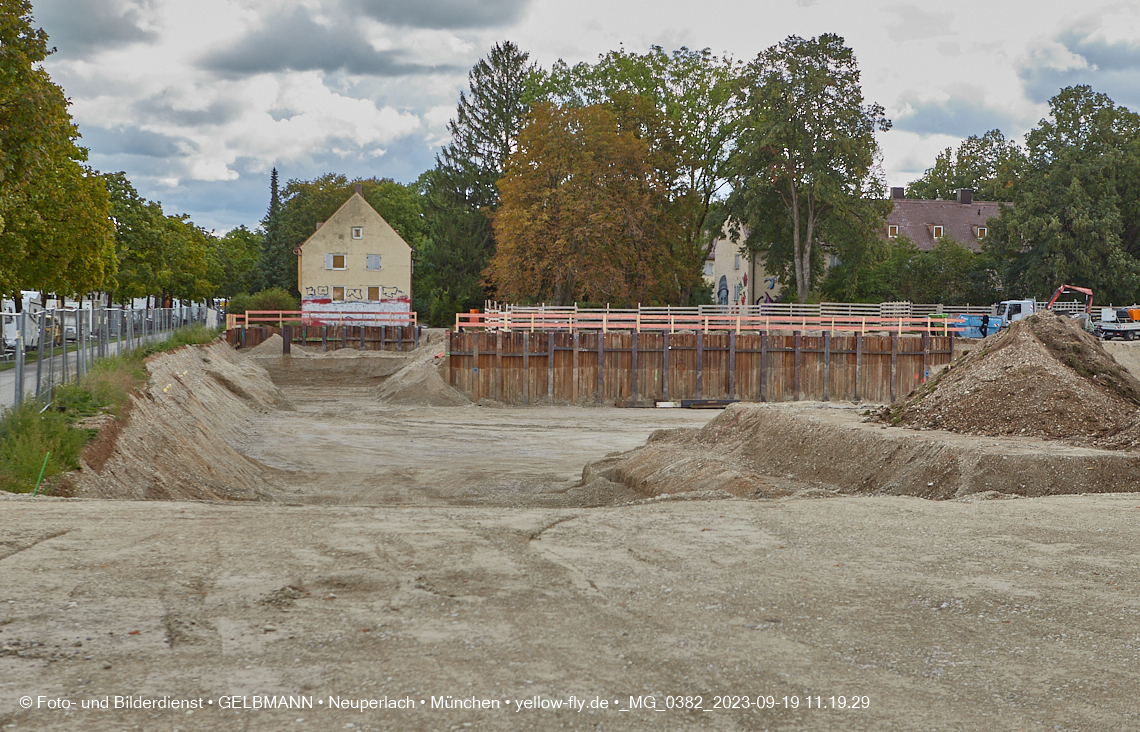 19.09.2023 - Baustelle Maikäfersiedlung in Berg am Laim und Neuperlach