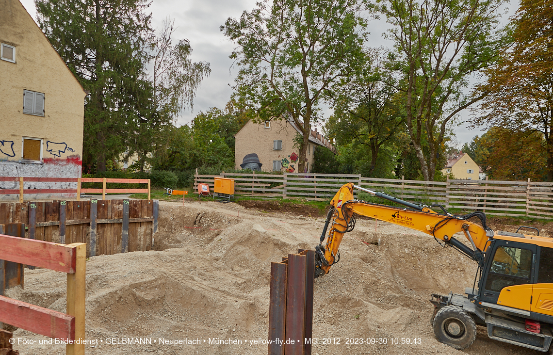 30.09.2023 - Baustelle Maikäfersiedlung in Berg am Laim und Neuperlach