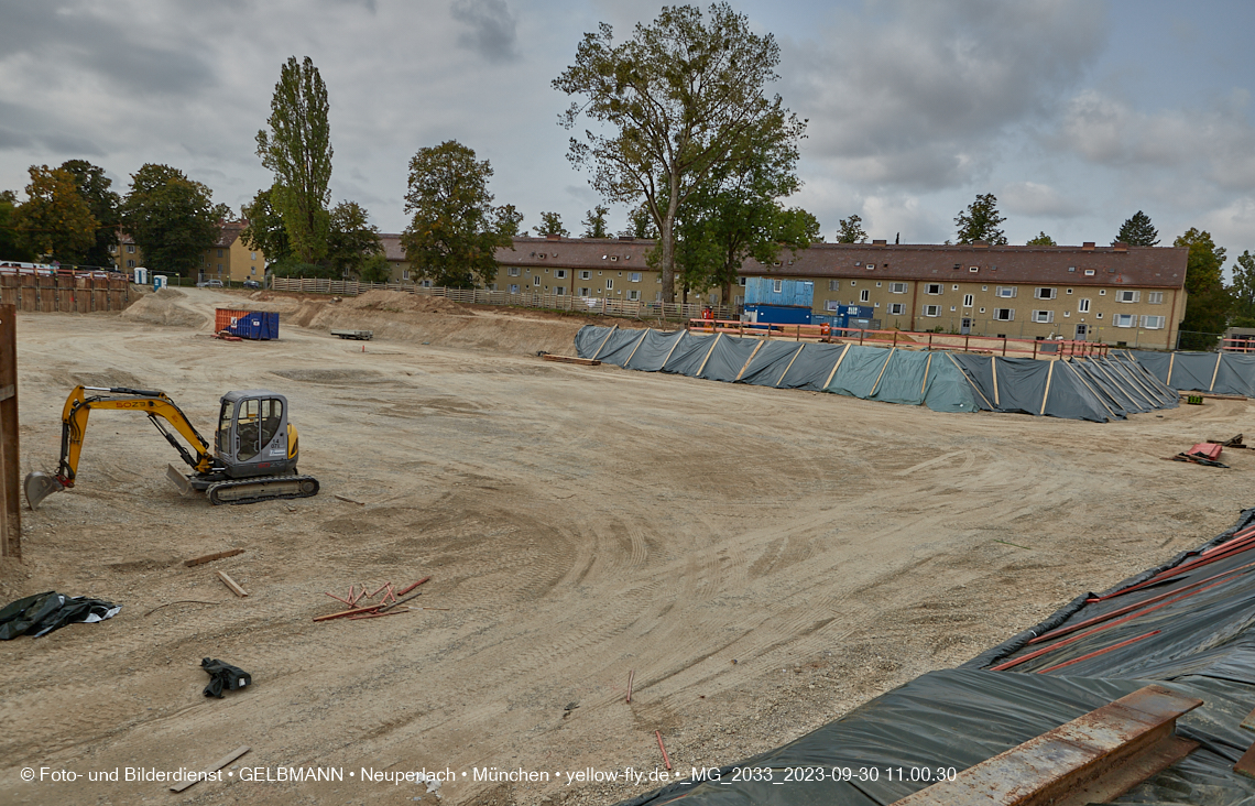 30.09.2023 - Baustelle Maikäfersiedlung in Berg am Laim und Neuperlach