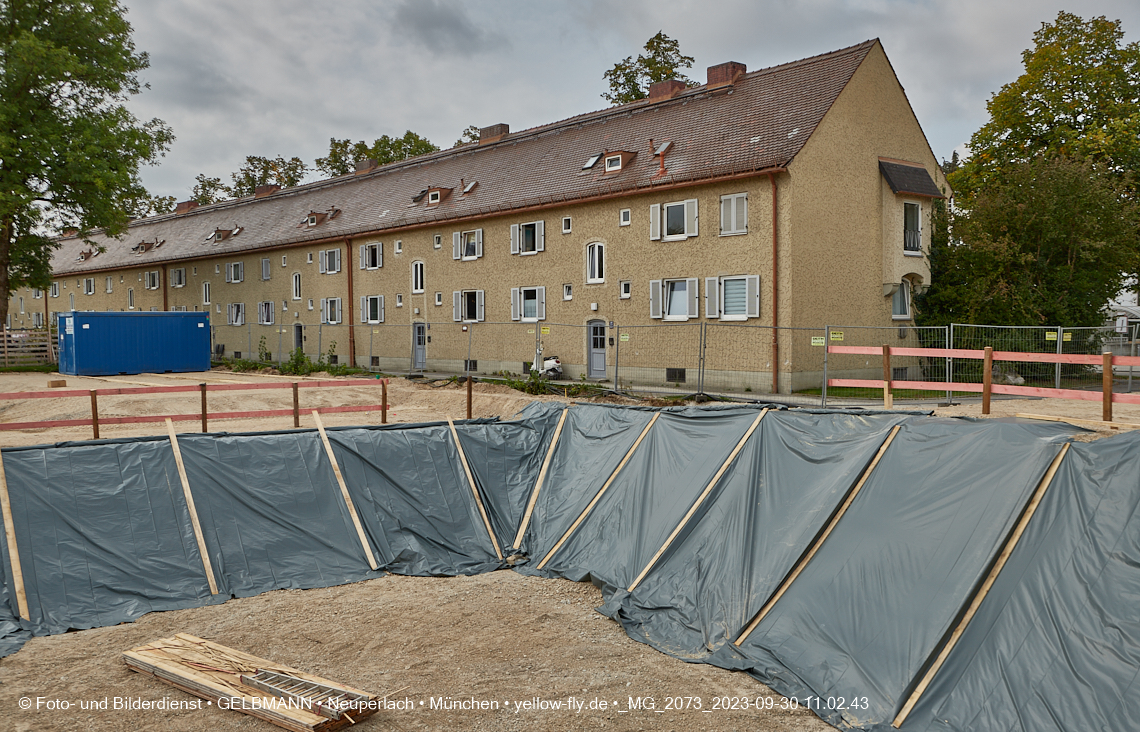 30.09.2023 - Baustelle Maikäfersiedlung in Berg am Laim und Neuperlach