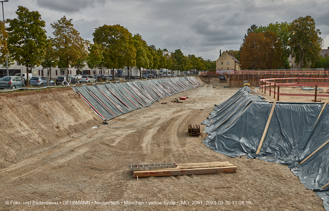 30.09.2023 - Baustelle Maikäfersiedlung in Berg am Laim und Neuperlach
