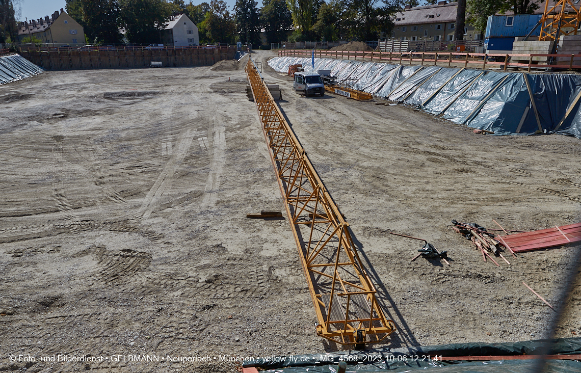06.10.2023 - Baustelle Maikäfersiedlung in Berg am Laim und Neuperlach