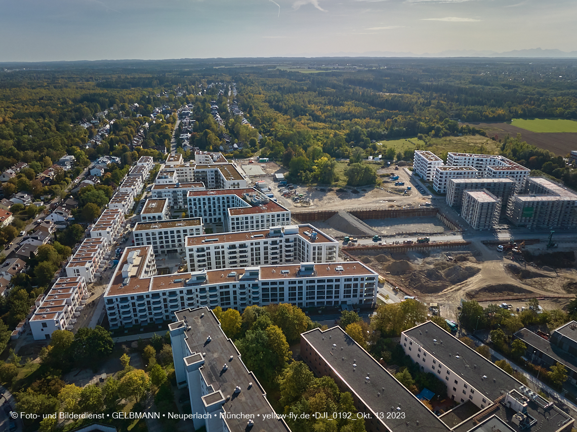 13.10.2023 - DEMOS-Baustelle und BayernHeim-Baustelle Alexisquartier udn Pandion Verde in Neuperlach 13.10.2023 - DEMOS-Baustelle und BayernHeim-Baustelle Alexisquartier udn Pandion Verde in Neuperlach