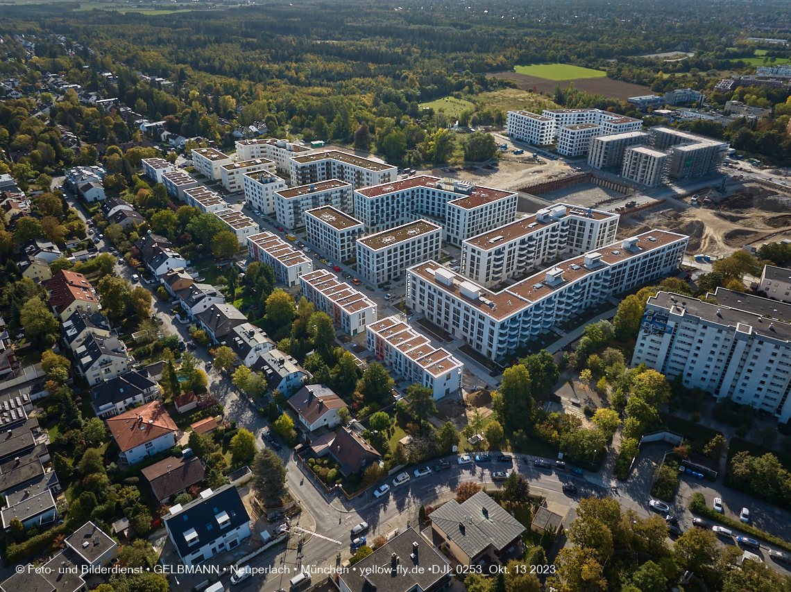 13.10.2023 - DEMOS-Baustelle und BayernHeim-Baustelle Alexisquartier udn Pandion Verde in Neuperlach 13.10.2023 - DEMOS-Baustelle und BayernHeim-Baustelle Alexisquartier udn Pandion Verde in Neuperlach