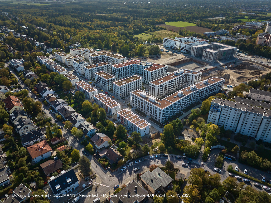 13.10.2023 - DEMOS-Baustelle und BayernHeim-Baustelle Alexisquartier udn Pandion Verde in Neuperlach 13.10.2023 - DEMOS-Baustelle und BayernHeim-Baustelle Alexisquartier udn Pandion Verde in Neuperlach