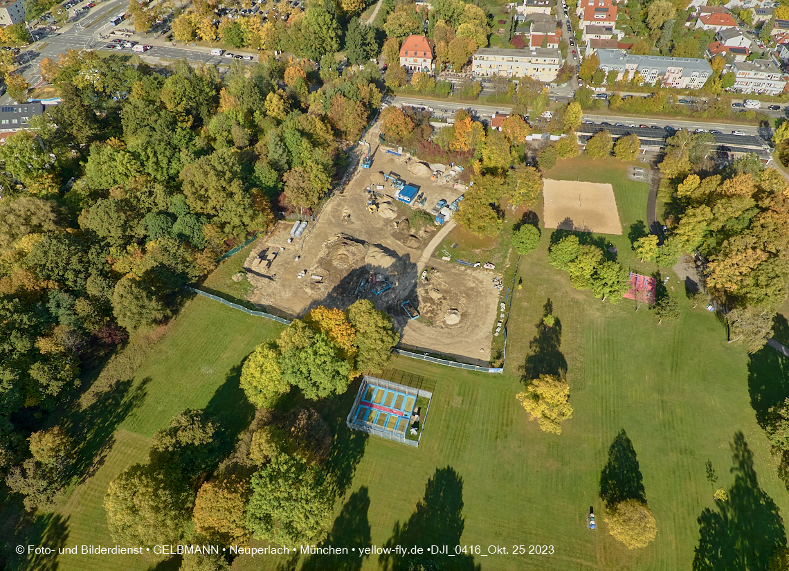 25.10.2023 - Baustelle Geothermie-Bohrung in Neuperlach und Berg am Laim