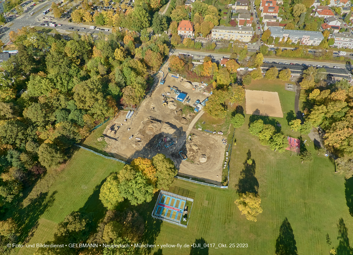 25.10.2023 - Baustelle Geothermie-Bohrung in Neuperlach und Berg am Laim