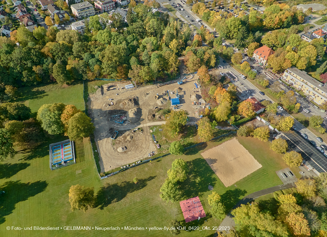 25.10.2023 - Baustelle Geothermie-Bohrung in Neuperlach und Berg am Laim