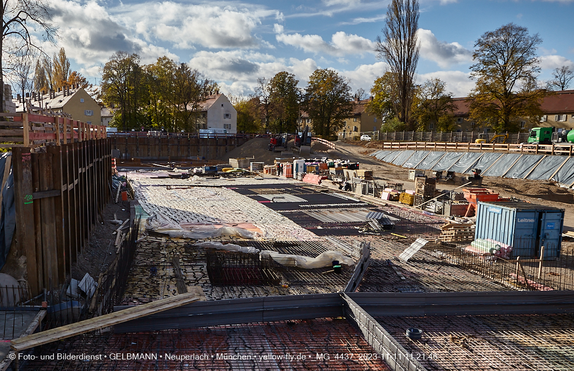 11.11.2023 - Baustelle Maikäfersiedlung in Berg am Laim und Neuperlach