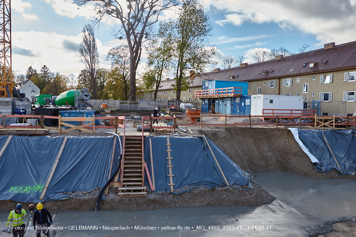 11.11.2023 - Baustelle Maikäfersiedlung in Berg am Laim und Neuperlach