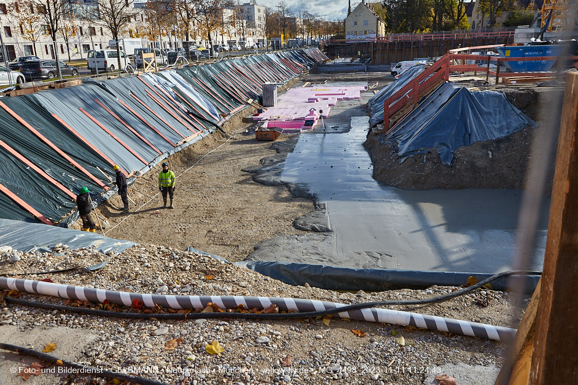 11.11.2023 - Baustelle Maikäfersiedlung in Berg am Laim und Neuperlach