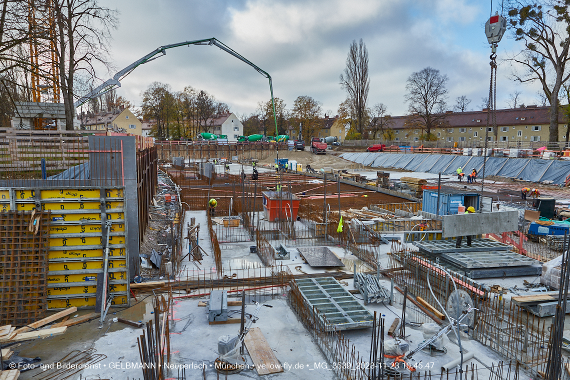 23.11.2023 - Baustelle Maikäfersiedlung in Berg am Laim und Neuperlach