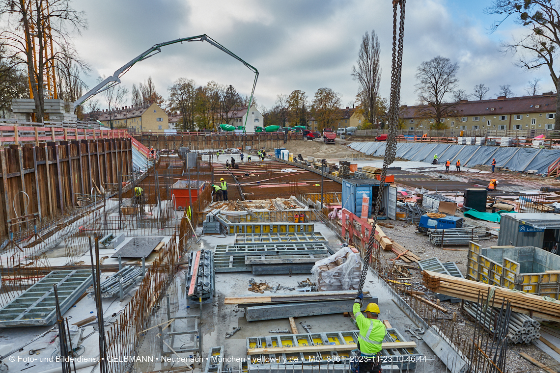 23.11.2023 - Baustelle Maikäfersiedlung in Berg am Laim und Neuperlach