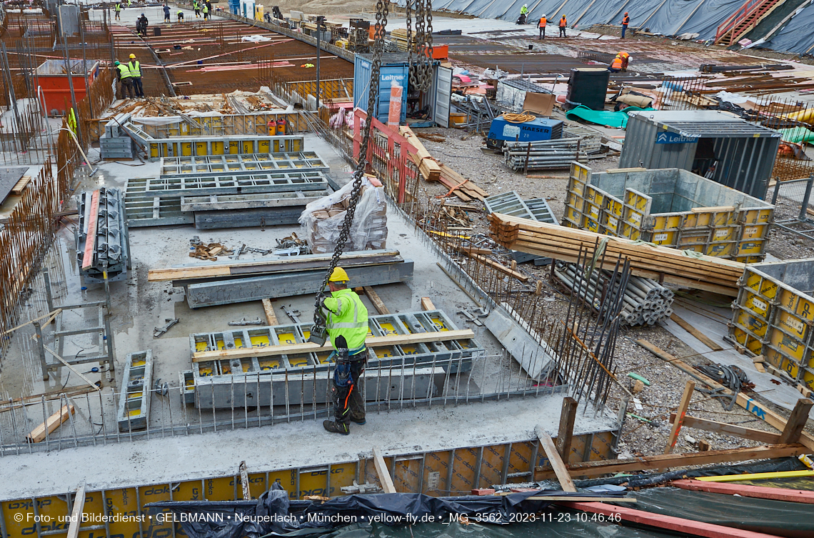23.11.2023 - Baustelle Maikäfersiedlung in Berg am Laim und Neuperlach