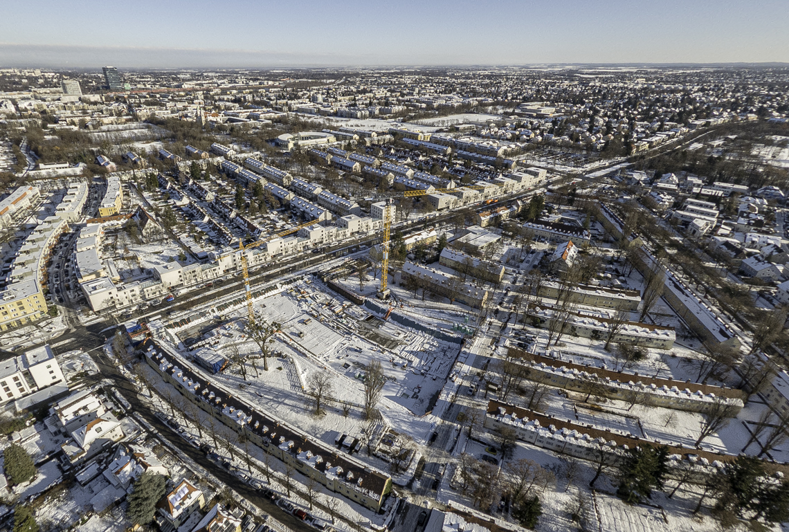 06.12.2021 - Baustelle Maikäfersiedlung in Berg-am-Laim und Neuperlach
