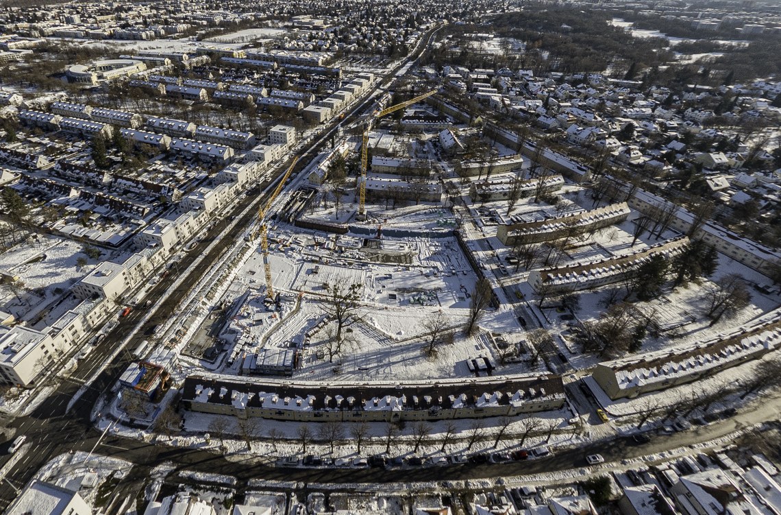 06.12.2021 - Baustelle Maikäfersiedlung in Berg-am-Laim und Neuperlach