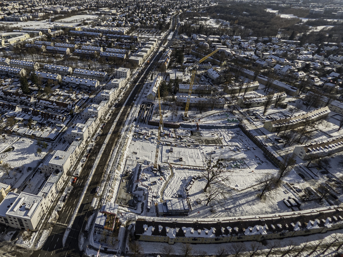 06.12.2021 - Baustelle Maikäfersiedlung in Berg-am-Laim und Neuperlach
