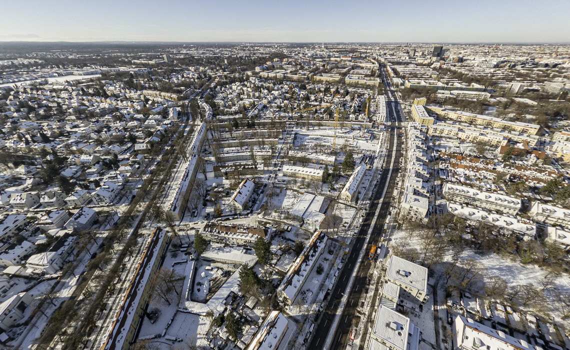 06.12.2021 - Baustelle Maikäfersiedlung in Berg-am-Laim und Neuperlach