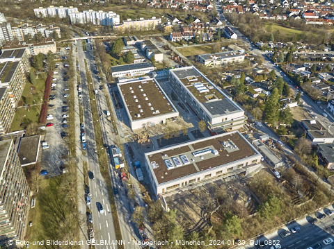 30.01.2024 - Baustelle zur Grundschule am Karl-Marx-Ring in Neuperlach