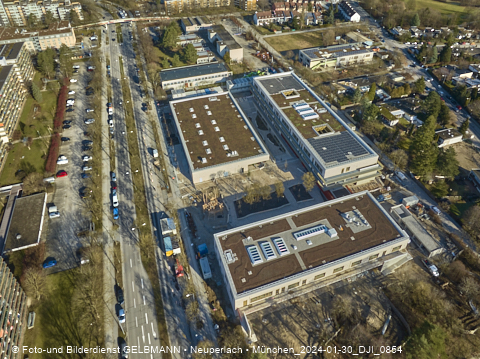 30.01.2024 - Baustelle zur Grundschule am Karl-Marx-Ring in Neuperlach