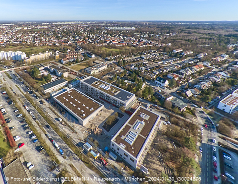 30.01.2024 - Baustelle zur Grundschule am Karl-Marx-Ring in Neuperlach