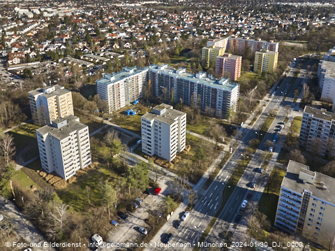 30.01.2024 - Baustelle Karl-Marx-Ring 11-21 in Neuperlach