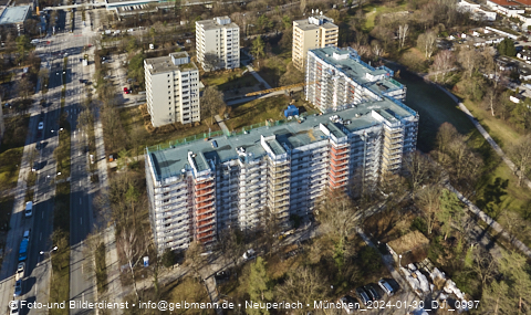 30.01.2024 - Baustelle Karl-Marx-Ring 11-21 in Neuperlach