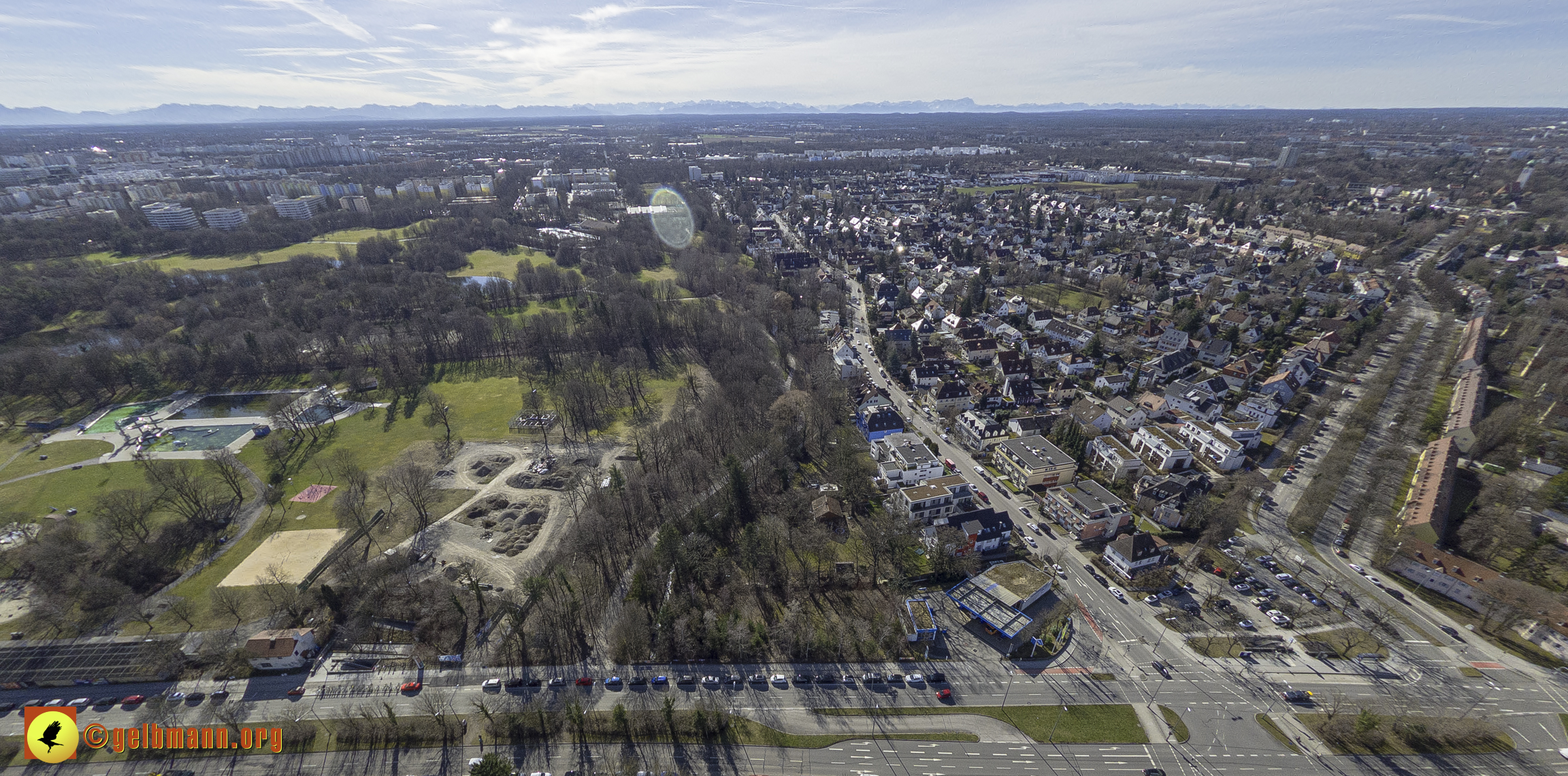 15.02.2024 - Der Ostpark und die Geothermie Baustelle in Berg am Laim und Neuperlach